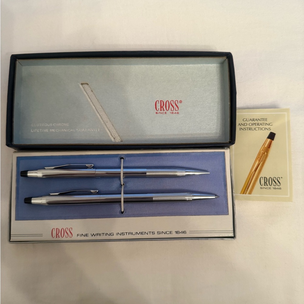 Cross Silver Pen & Pencil - New - never used